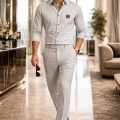 Versace White Premium Quality T-shirt & Trouser Combo-thumb-2