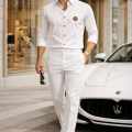Versace White Premium Quality T-shirt & Trouser Combo-thumb-0