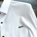 Prada White Premium Quality Short Sleeve Shirt-thumb-1