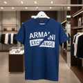 Armani Exchange Blue Premium Quality T-shirt-thumb-3