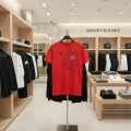 Armani Exchange Red Premium Quality T-shirt-thumb-2