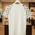 Louis Vuitton White Embroidery Logo Premium T-shirt-thumb-2