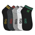 Fendi Embroidered logo Premium Low Ankle Socks - Pack of 5-thumb-0