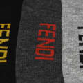 Fendi Embroidered logo Premium Low Ankle Socks - Pack of 5-thumb-3
