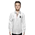 Burberry Embroidered Premium White Kids Shirt-thumb-0