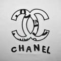 Chanel Embroidered logo White Premium Girls Co-ord Set-thumb-3