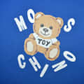 Moschino Blue Teddy Print Premium Kids T-shirt-thumb-5