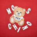 Moschino Red Teddy Print Premium Kids T-shirt-thumb-5