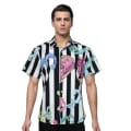 Versace Black & White Premium Quality Half Sleeve Shirt-thumb-0