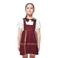 Burberry Wine Premium Girl's Dress-thumb-0