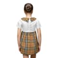 Burberry Brown Premium Girl's Dress-thumb-1