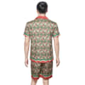 Casablanca Paris Red & Green Mens Shirt & Shorts Combo-thumb-1