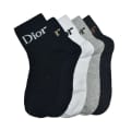 Dior Low Cut Black Premium Quality Socks-thumb-1