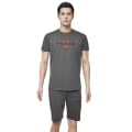 Prada Embroidered Grey Premium T-shirt & Shorts Combo-thumb-0