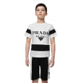 Prada White & Black Premium Kids Co-ord Set-thumb-0