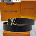 Louis Vuitton Golden & Silver Premium Quality Leather Belt-thumb-0