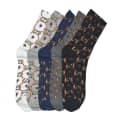 Gucci Floral Print Premium Crew Socks - Pack of 5-thumb-0