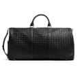 Dior Black Premium Intrecciato Duffle Bag-thumb-0