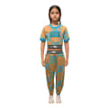 Gucci Printed Embroidered logo Brown Girls Co-ord Set-thumb-0