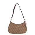Guess Hobo Alexie Top Zip Brown Shoulder Bag-thumb-2