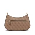 Guess Hobo Alexie Top Zip Brown Shoulder Bag-thumb-9
