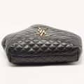 Saint Laurent Black Quilted Leather Maxi Icare Shopping Tote Bag-thumb-2