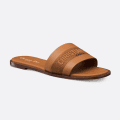 Dior Brown Premium Quality Women's Flat Sandals-thumb-1