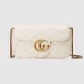 Gucci White Super Mini Marmont Bag-thumb-0