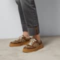Women's GG Brown Trainer Sneaker-thumb-5