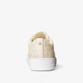Michael Kors Cream Keaton Logo Sneaker-thumb-3