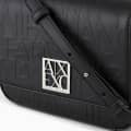 Armani Exchange Emboss Logo Black Crossbody Shoulder Bag-thumb-3