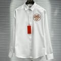 Hermès H Logo Embroidery White Premium Shirt-thumb-1