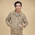 Gucci Cream Premium Beige Canvas Tracksuit-thumb-6