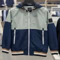 Boss Grey & Blue High End Quality Kid's Jacket-thumb-1