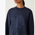 Tory Burch Blue Embroidered Women Sweatshirt-thumb-0