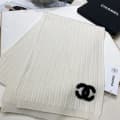 Chanel White Assorted Woollen Muffler-thumb-0