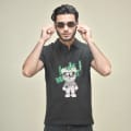 Louis Vuitton Teddy Print Black Premium Polo T-shirt-thumb-2