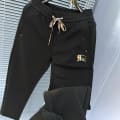 Burberry Black Premium Quality Warm Track Pant-thumb-4