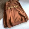 Michael Kors Brown Embroidered Women Hoodies-thumb-0