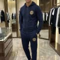 Balmain Blue Premium Quality high End Authentic Track Suit-thumb-0