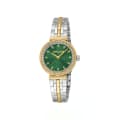 Roberto Cavalli Chiarezza Snake Core Green Dial Gold Steel Strap Watch RC5L078M0065-thumb-0