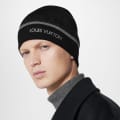 Louis Vuitton Black Premium Edition Cashmere Beanie-thumb-0