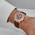 Rolex Daytona 'Giraffe' 126555TBR Rose Gold Chestnut Brown Diamond Dial Watch-thumb-7