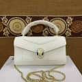 Bvlgari Serpenti Forever Top White Shoulder Bag-thumb-0