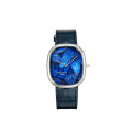 Patek Philippe Golden Ellipse "Blue Leaves" White Gold With Blue Dial Mens Watch 5738-150G-001-thumb-0