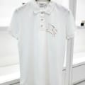 Burberry White Premium Exclusive Polo T-shirt-thumb-1