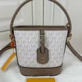 Michael Kors Beige Medium Bucket Handbag-thumb-0