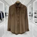 Emporio Armani Brown Premium Quality Velvet Shirt-thumb-1