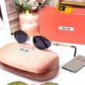 Miu Miu Black Premium Women's Sunglasses-thumb-0