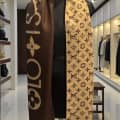 Louis Vuitton Dark Brown Cashmere Reversible Stole-thumb-1
